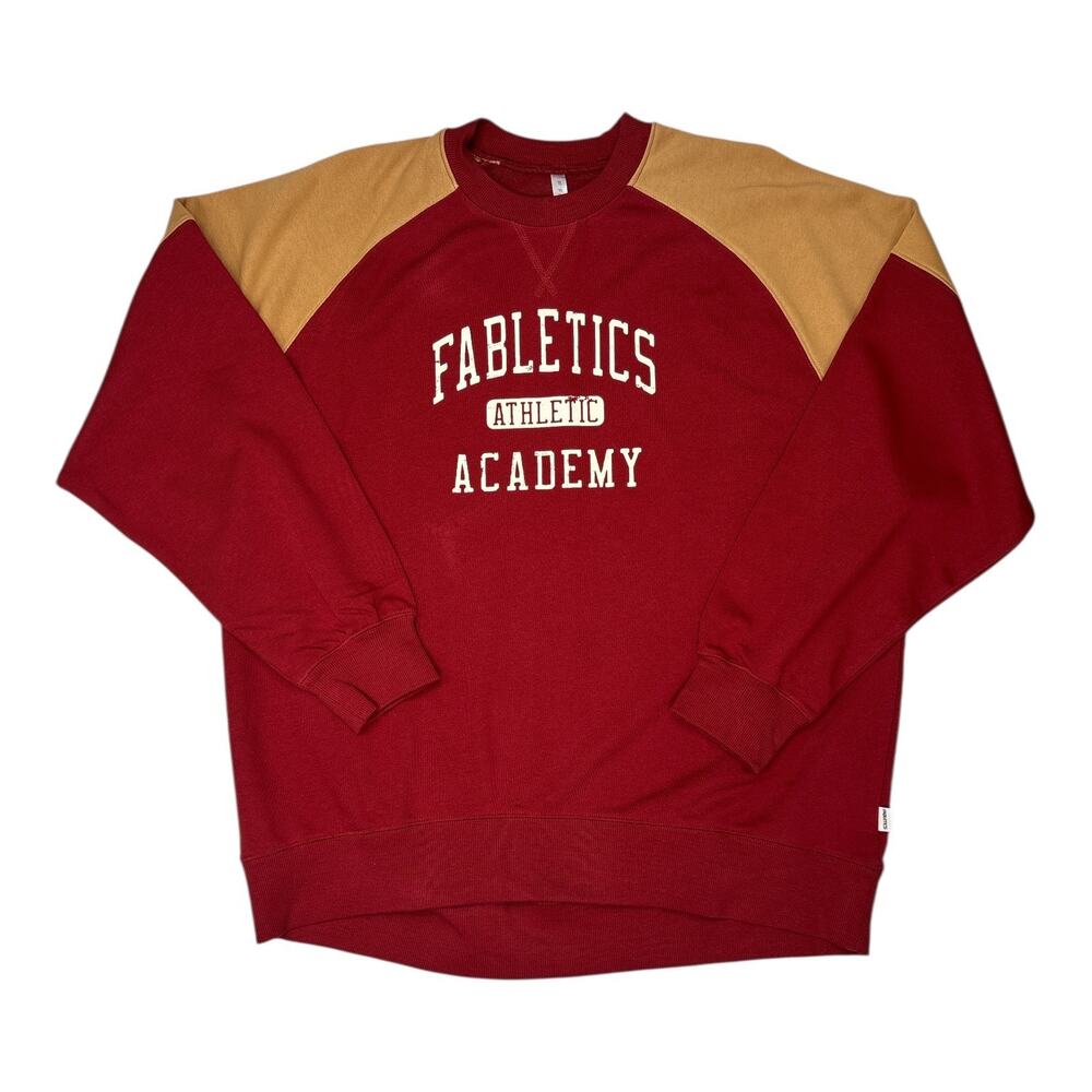 Fabletics Mens Year Round Terry Seamed Crew Neck Sweatshirt Size Medium